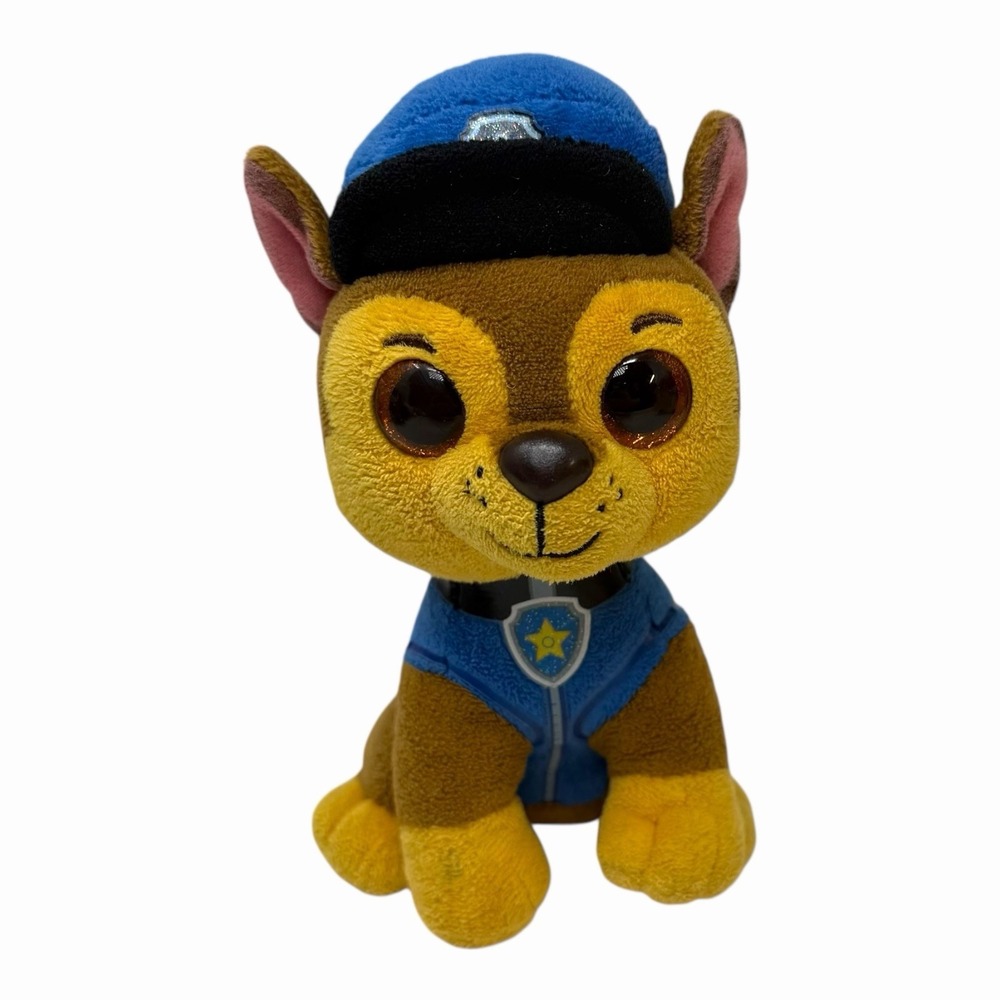 Paw Patrol Chase TY Beanie Boos Plush Toy Police Puppy Dog 2019 Stuffed Animal